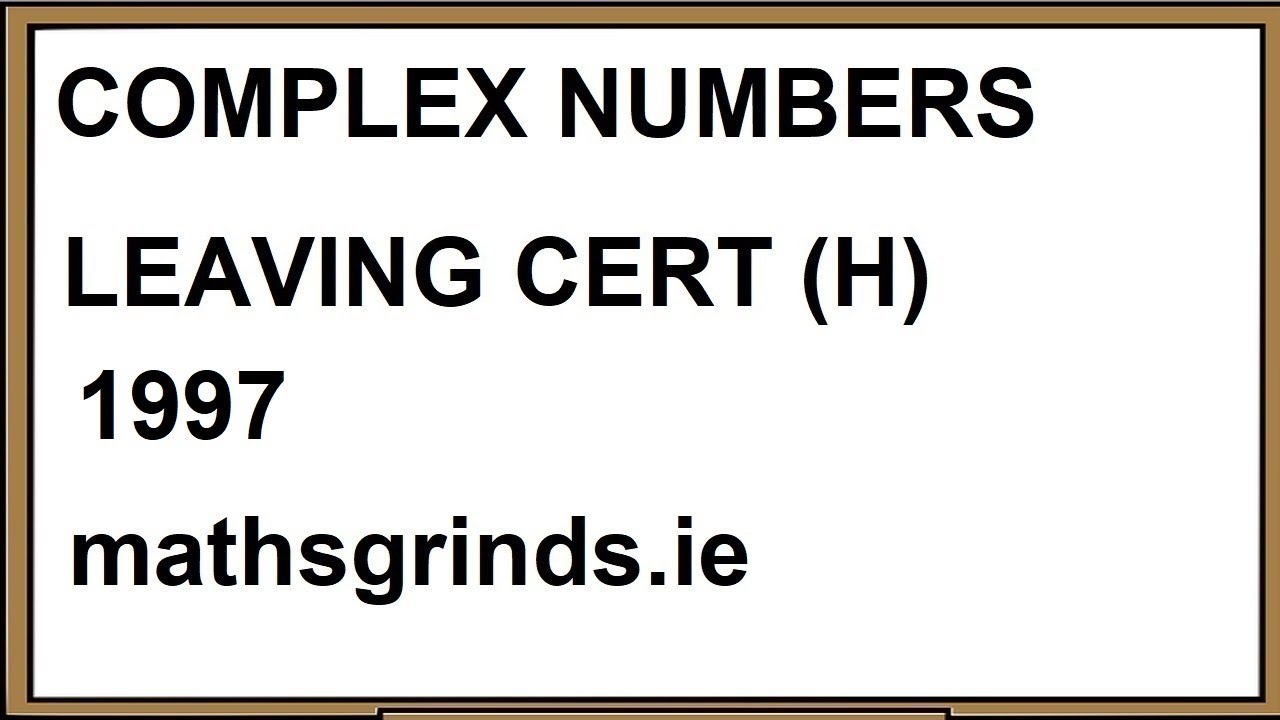 Leaving Certificate Examination 1997 Mathematics Paper 1 Higher Level Question 3