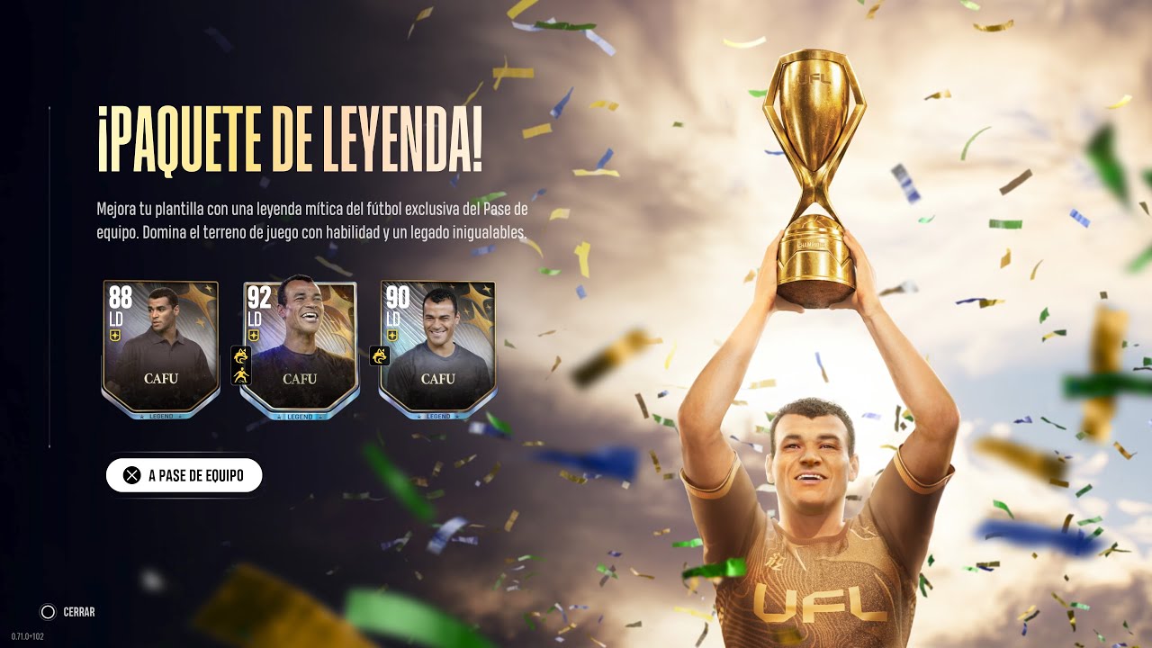 UFL NUEVA LEYENDA CAFU !!! #uflgame + TARDE EFOOTBALL 2026