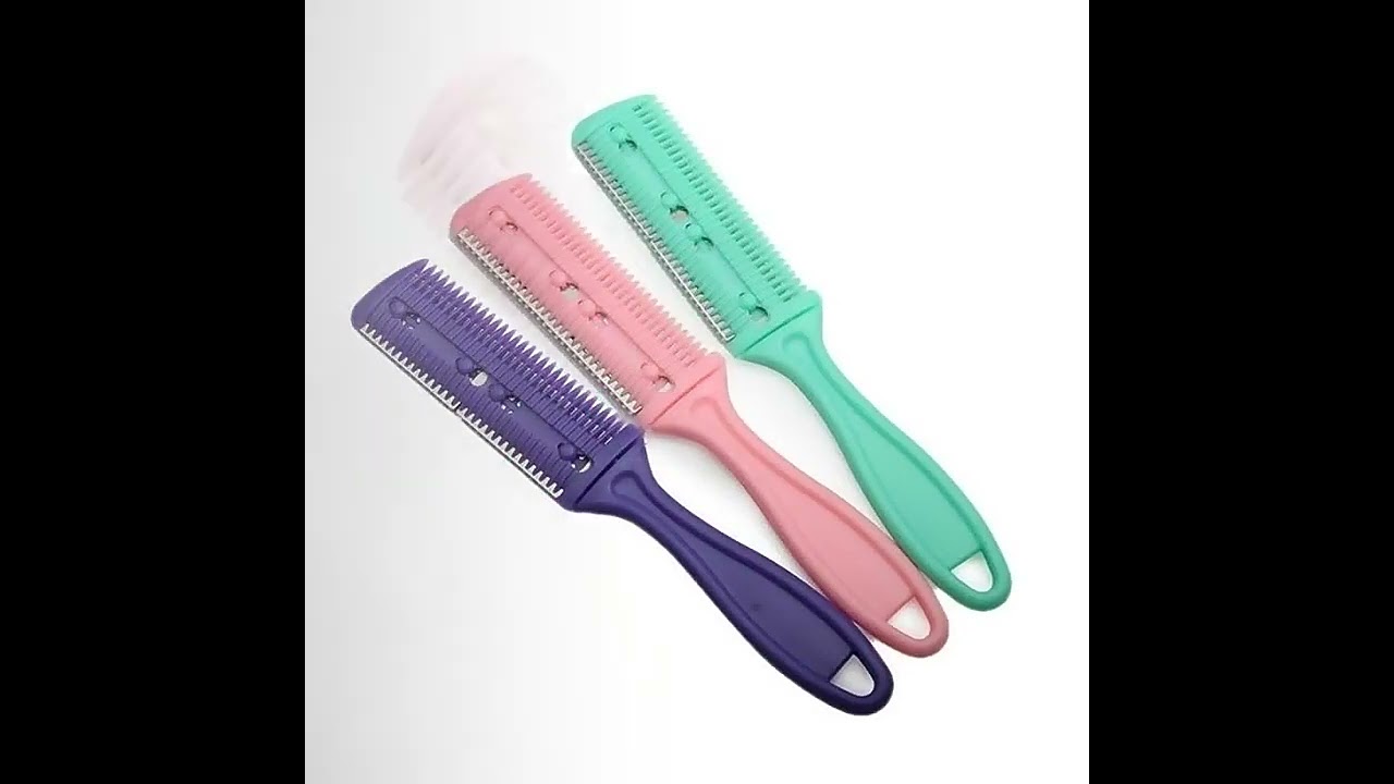 Double Sides Hair Razor Comb Hair Cutting Comb Hair Brushes Barber Tool#shorts