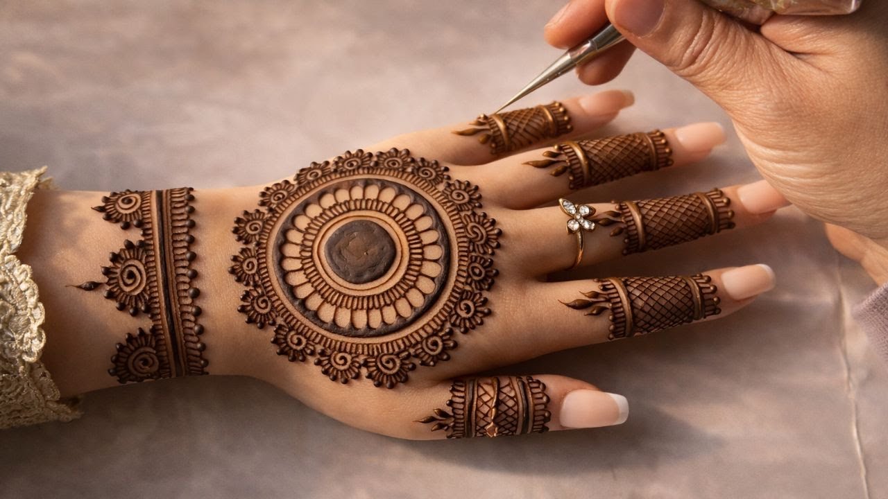 Mandala henna design | henna design for Eid 2026 || Mandala mehendi design @HennabyAyshaNavaz