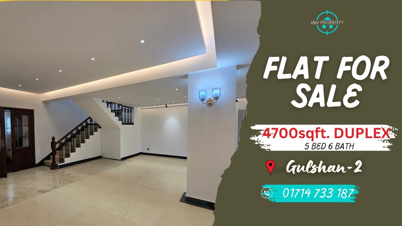 The luxury semi furnished Duplex 4700sqft. for sale at north gulshan-2 .J&M PROPERTY ID2640025