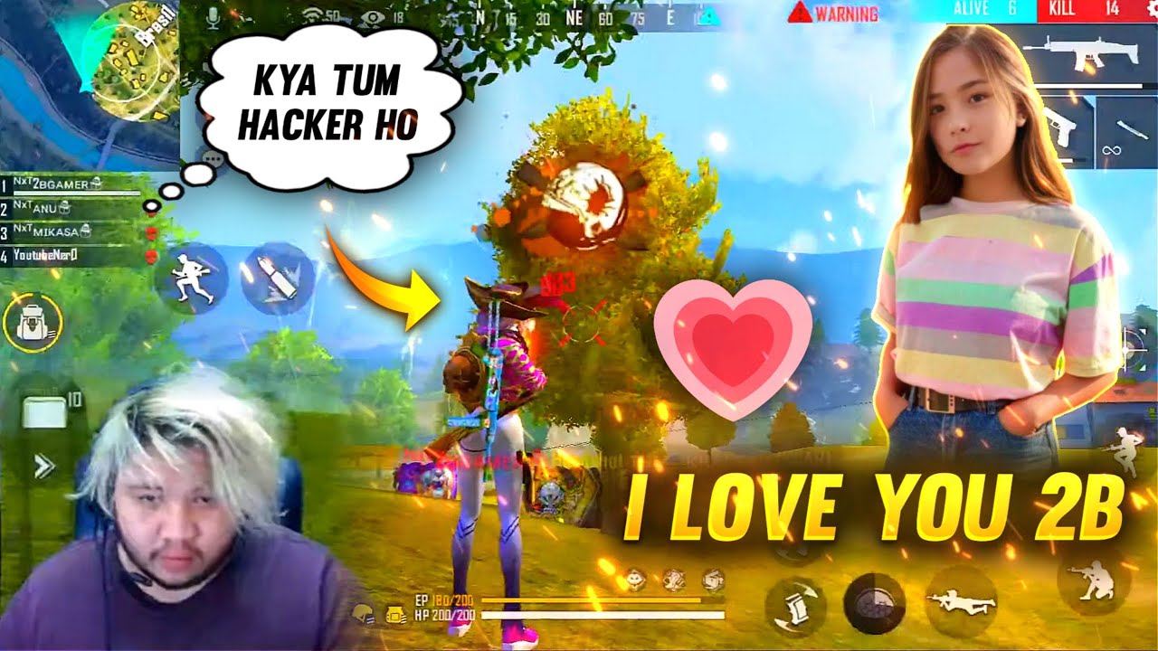My Girlfriend Reaction 😍When I Played Like Jadugar-Garena Freefire