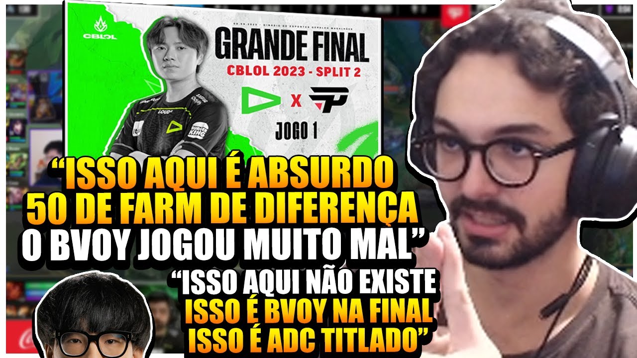 MYLON REAGE e ANALISA ao 1&ordm; JOGO da FINAL DO CBLOL LOUD vs PAIN