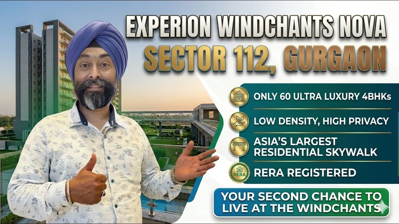 4BHK+S 4350 Sq.ft | Near IGI Airport Delhi | Experion Windchants Nova Sector 112 Gurgaon |9319502014