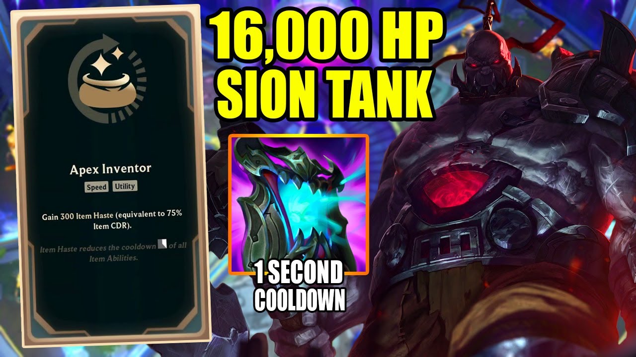 16,000 HP Sion with infinite healing is broken! -heal every second-