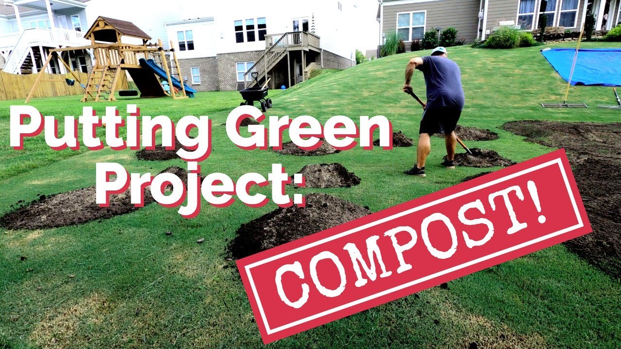 PUTTING GREEN PROJECT // Top Dressing with Compost and Sand