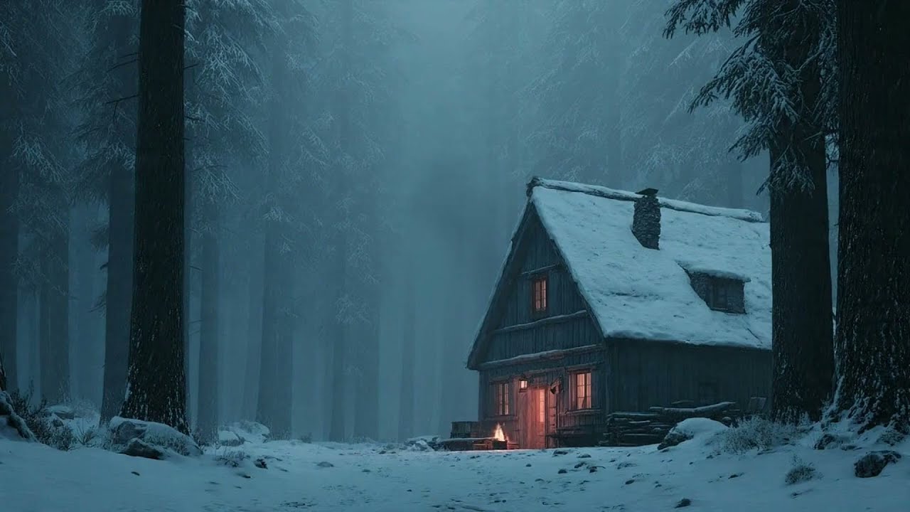 Ethereal Snowbound Retreat ❄️ Deep Sleep Lofi | Relaxing Moonlight Dreams (1 Hour)