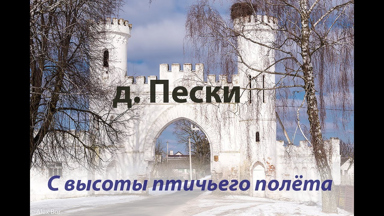 д. Пески с высоты птичьего полёта.