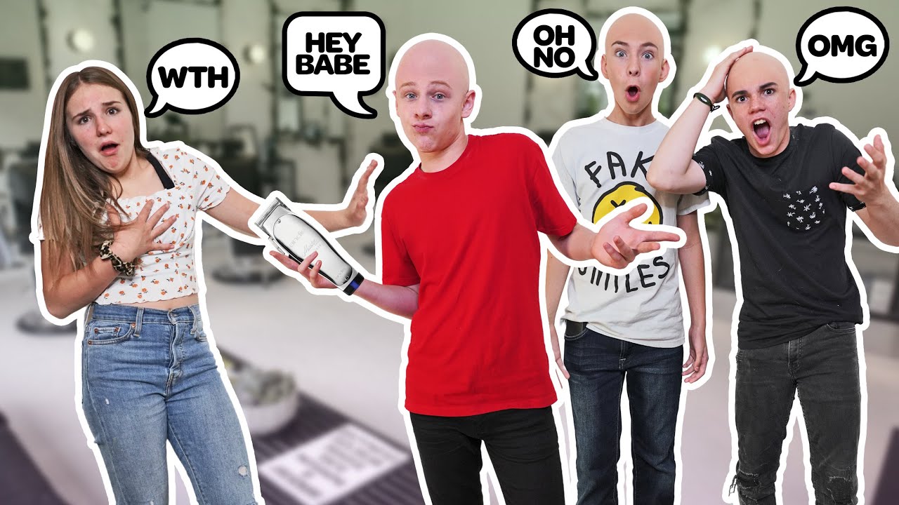SHAVING MY HEAD BALD To See How My GIRLFRIEND REACTS **We Broke Up??** 👨‍🦲👨‍🦲|Lev Cameron