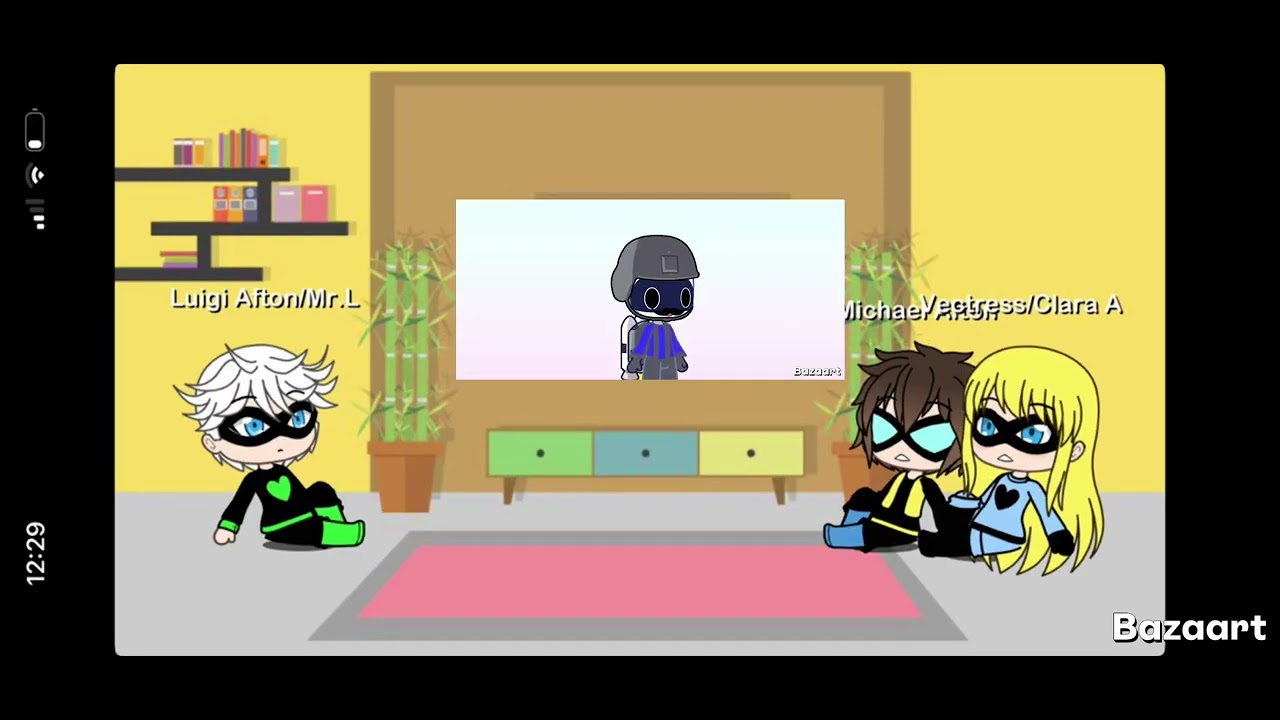 Past Afton supers react Uzi and V make out sessions gone horribly wrong￼