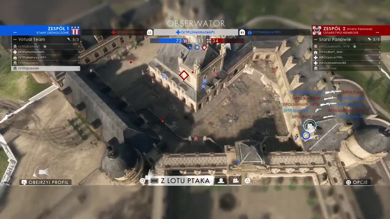 Polska Liga Battlefield sezon II SPOL vs VTPL 14.04.2018