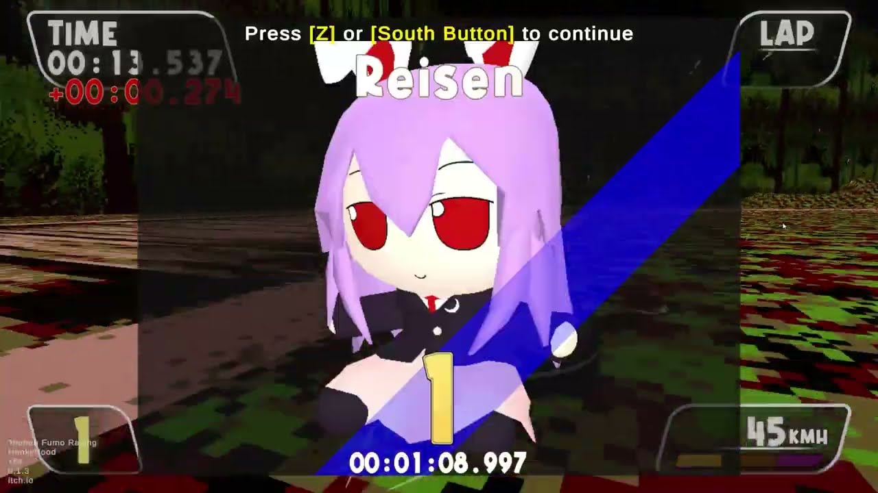 (Ver. 0.1.3) Touhou Fumo Racing - Purplefield [1:08:997]
