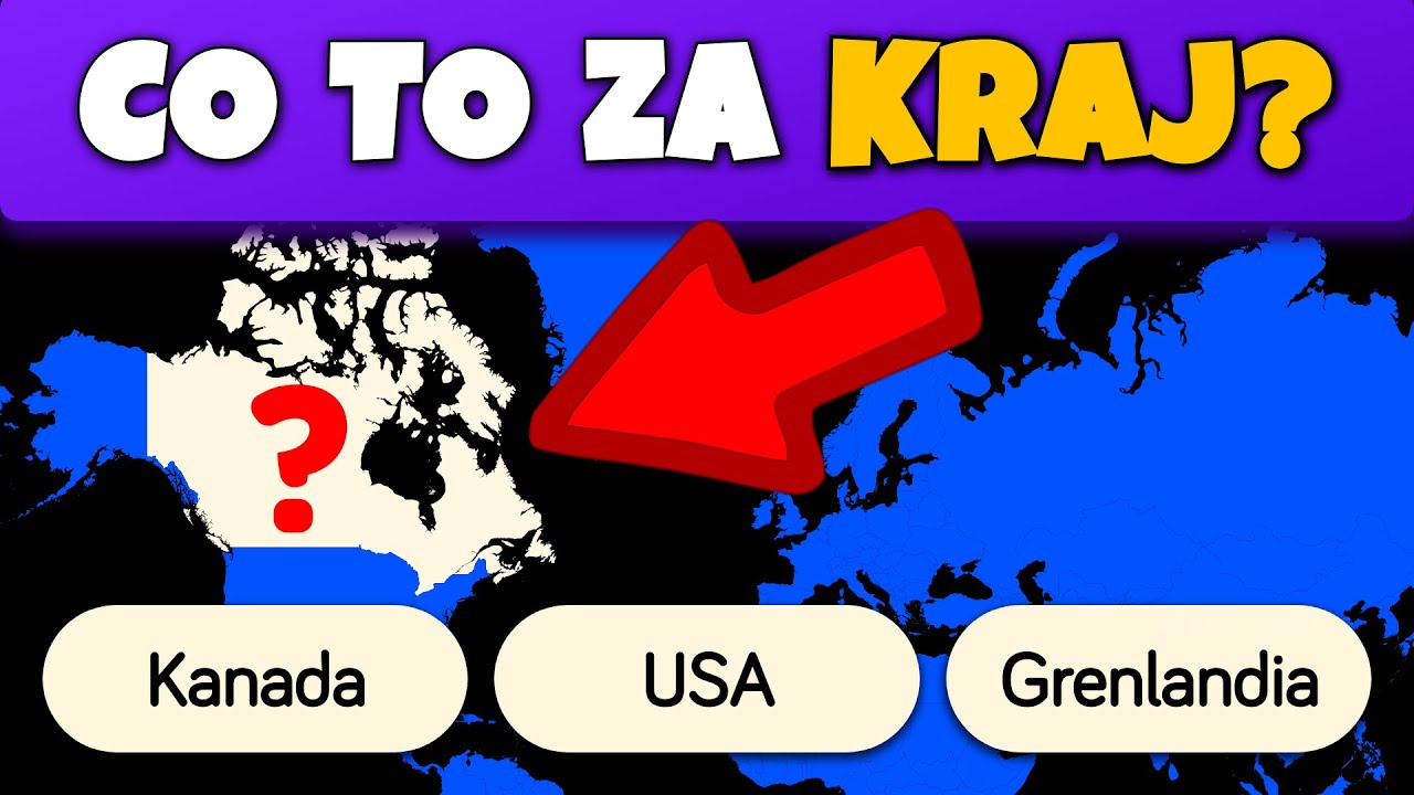 mapa ŚWIATA - zgadnij 46 państw na mapie 🏆  | Quiz Geografia