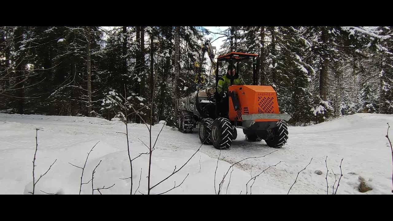 Klapiainesten hakua Logbulletilla ja työmaan esittelyä