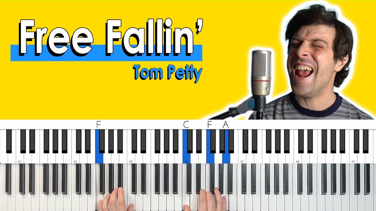 Как играть «Free Fallin'» Тома Петти [Урок игры на фортепиано + Таблица аккордов]