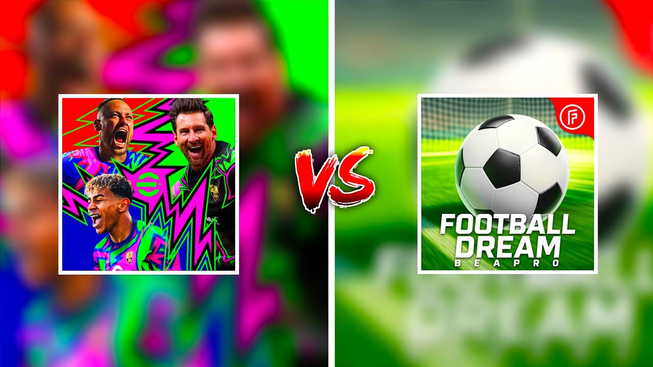 eFOOTBALL 26 MOBILE Vs FOOTBALL DREAM: BE A PRO - GAMEPLAY & FEATURES COMPARISON