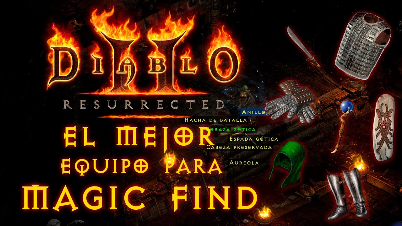 Equipo perfecto para Hechicera de MF (Magic Find) en Diablo 2 Resurrected