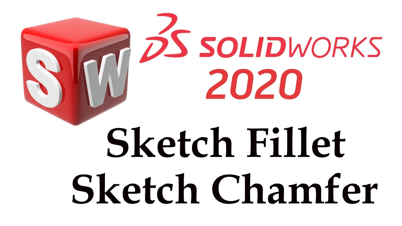 Solidworks 2020 Tutorial in Hindi  #10.  Sketch Fillet & Sketch Chamfer