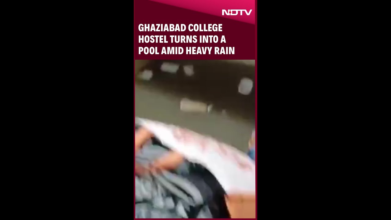 Rain Floods Ghaziabad's ABES Engineering College, Hostel Rooms Turn Into A Pool