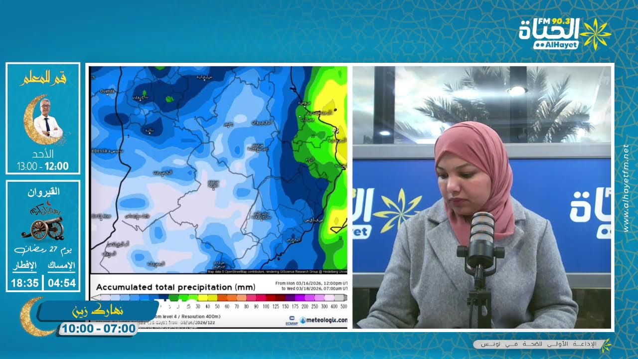 أمطار غزيرة اليوم و منخفض جوي جديد…