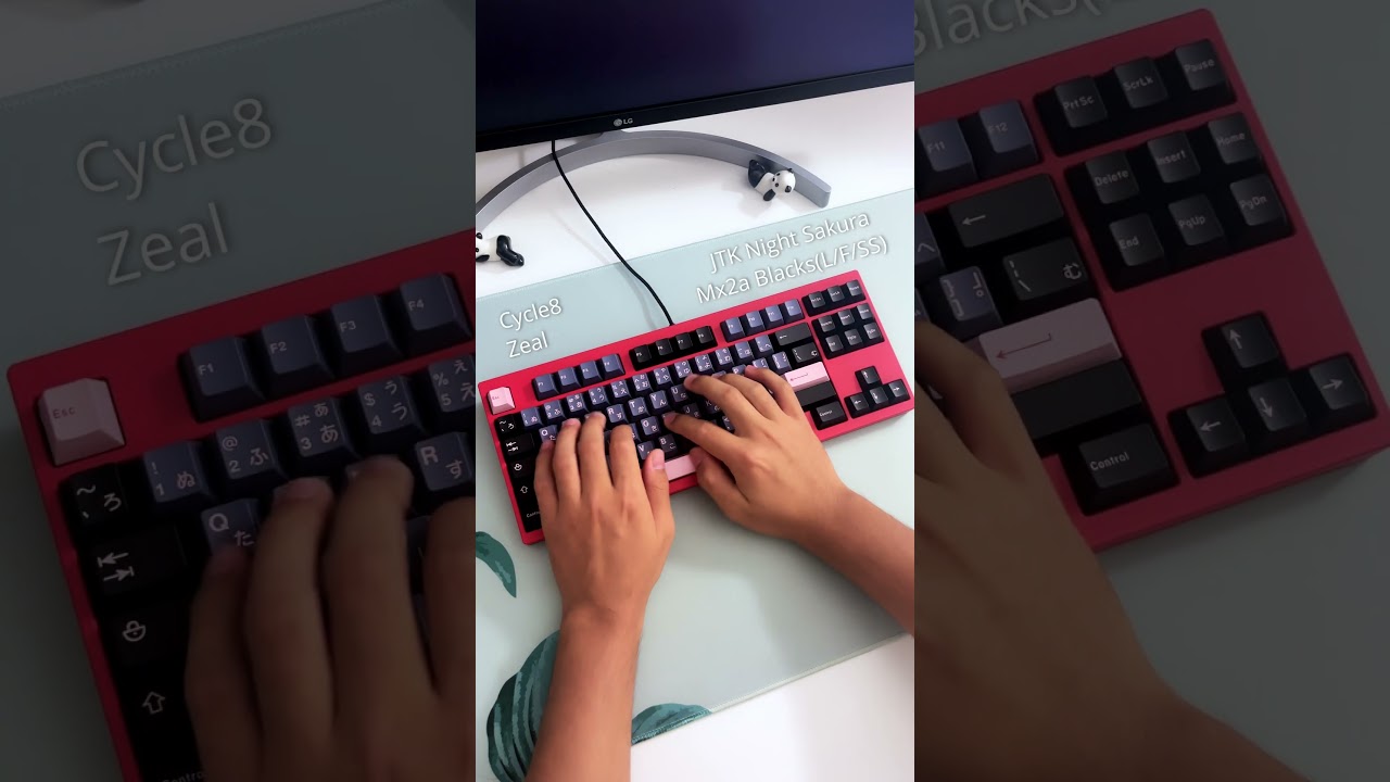 Cycle8 x Cherry Mx2a Blacks  #mechanicalkeyboard #lofi #soundtest