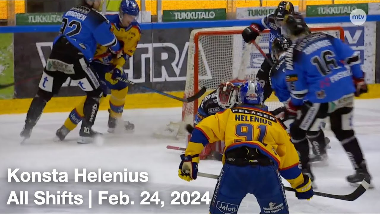 Konsta Helenius (JUK91) | All Shifts | Jukurit vs. JYP (Liiga) | 02 24 2024