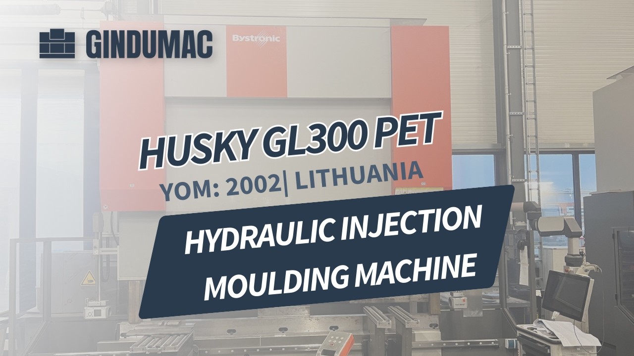 ➤ Used Husky GL 300PET P100/110 E12O | Injection Moulding