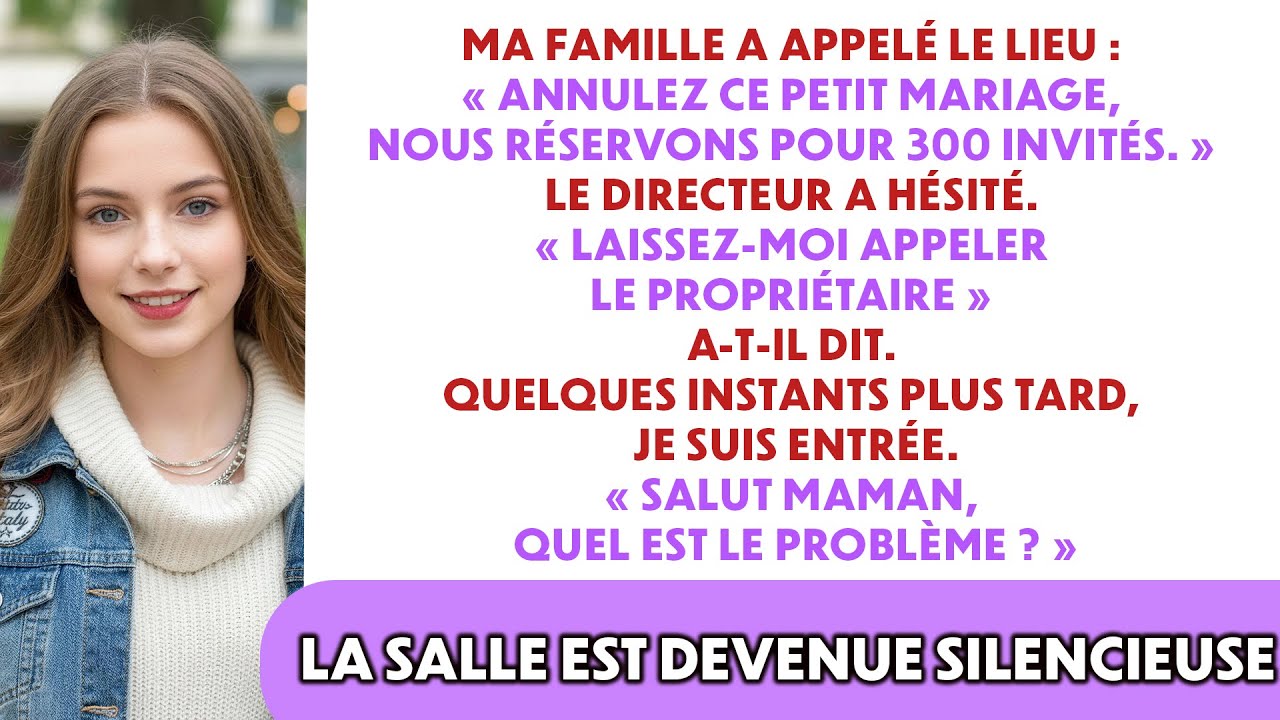 Mes parents ont offert mon lieu de mariage à mon cousin.Un seul appel du propriétaire a tout changé.