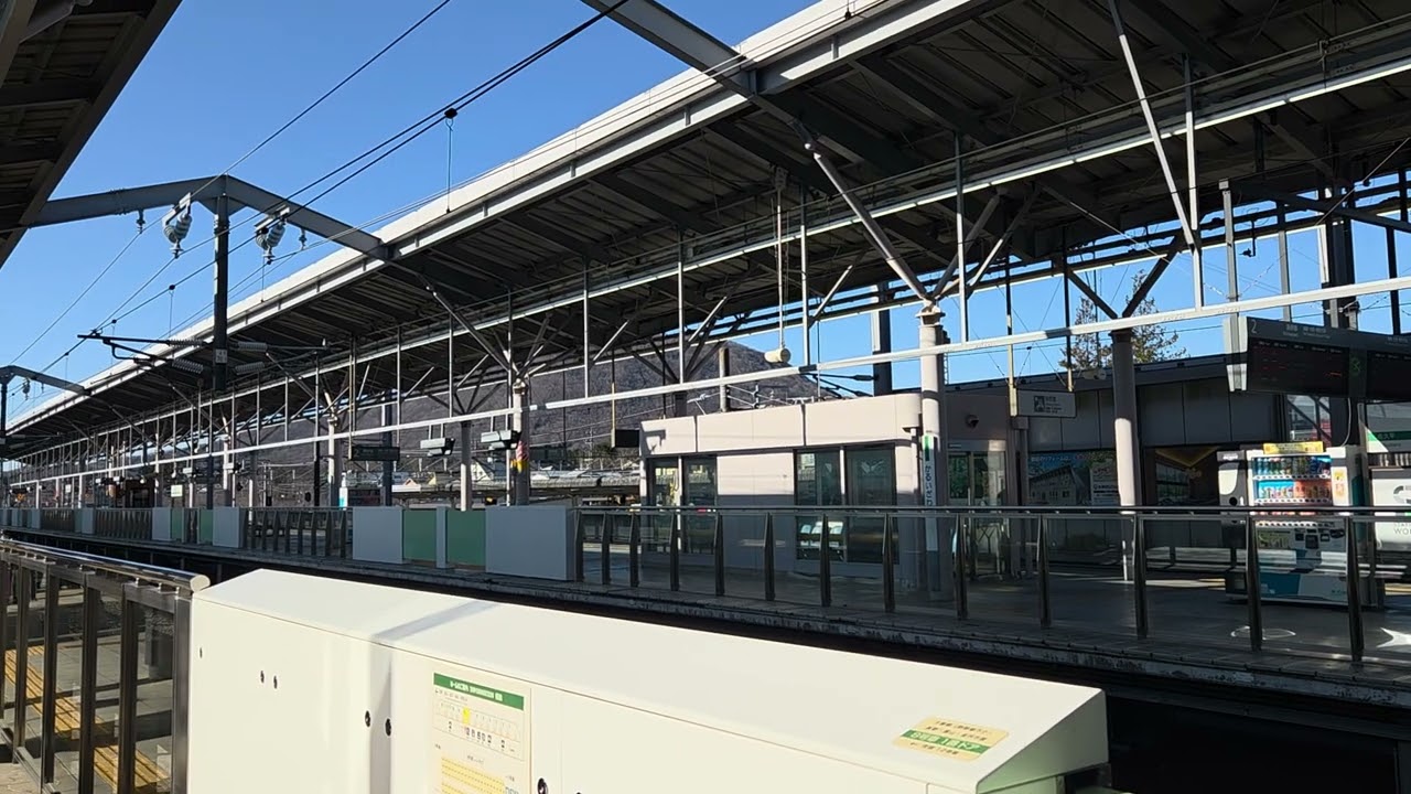 【海の駅】【絶滅危惧音】軽井沢駅 列車通過時放送