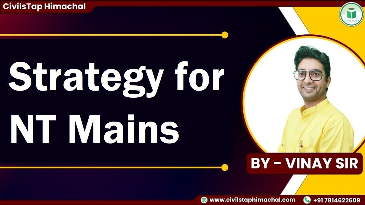 Strategy for NT Mains 2022 | Crack Naib Tehsildar Mains Exam | Test Series | Himachal