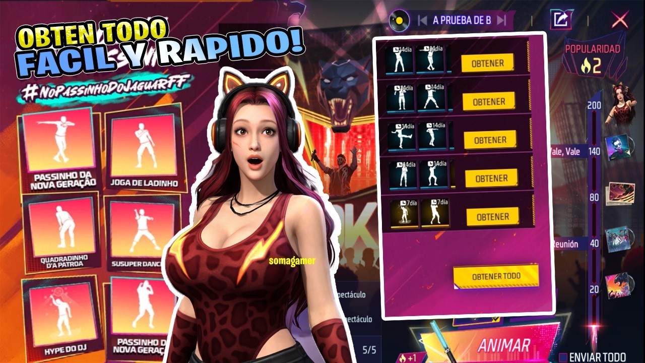 Reclama 15 EMOTES GRATIS Como funciona el evento festival del Ritmo en free fire Nueva actualizacion
