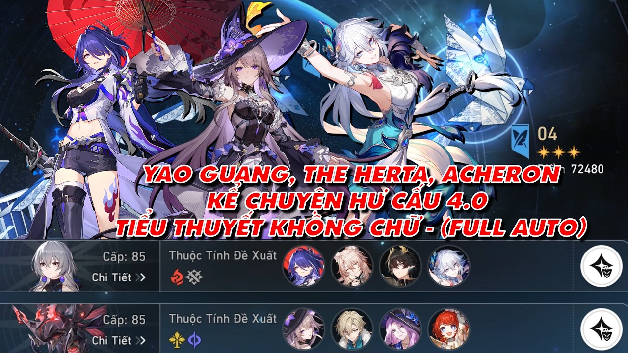 Honkai Star Rail: Great Herta, Acheron, YaoGuang Tells Fictional Stories 4.0 - A Wordless Novel (...