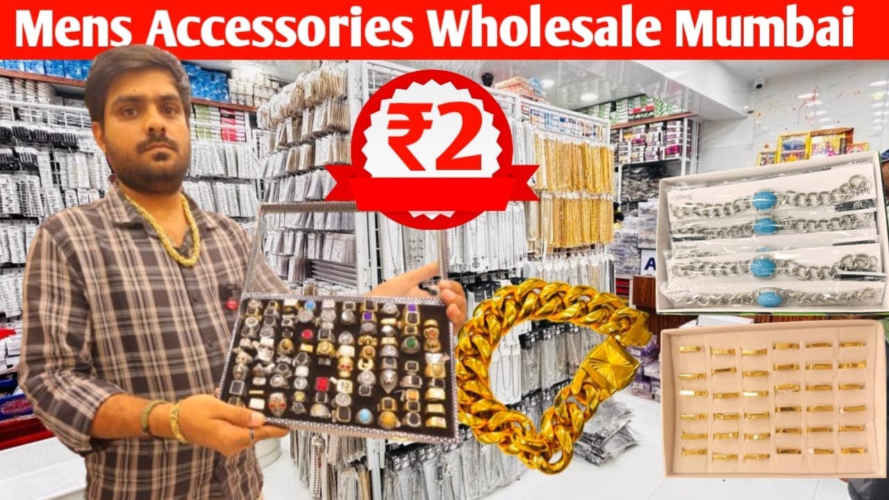 Men's Accessories Wholesale Market in Mumbai | ₹2 | Mens Jewellery Wholesaler & importer in Mumbai