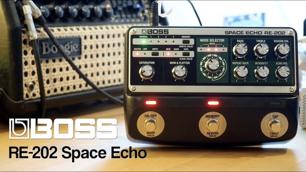 Boss // RE-202 Space Echo (Stereo Demo)