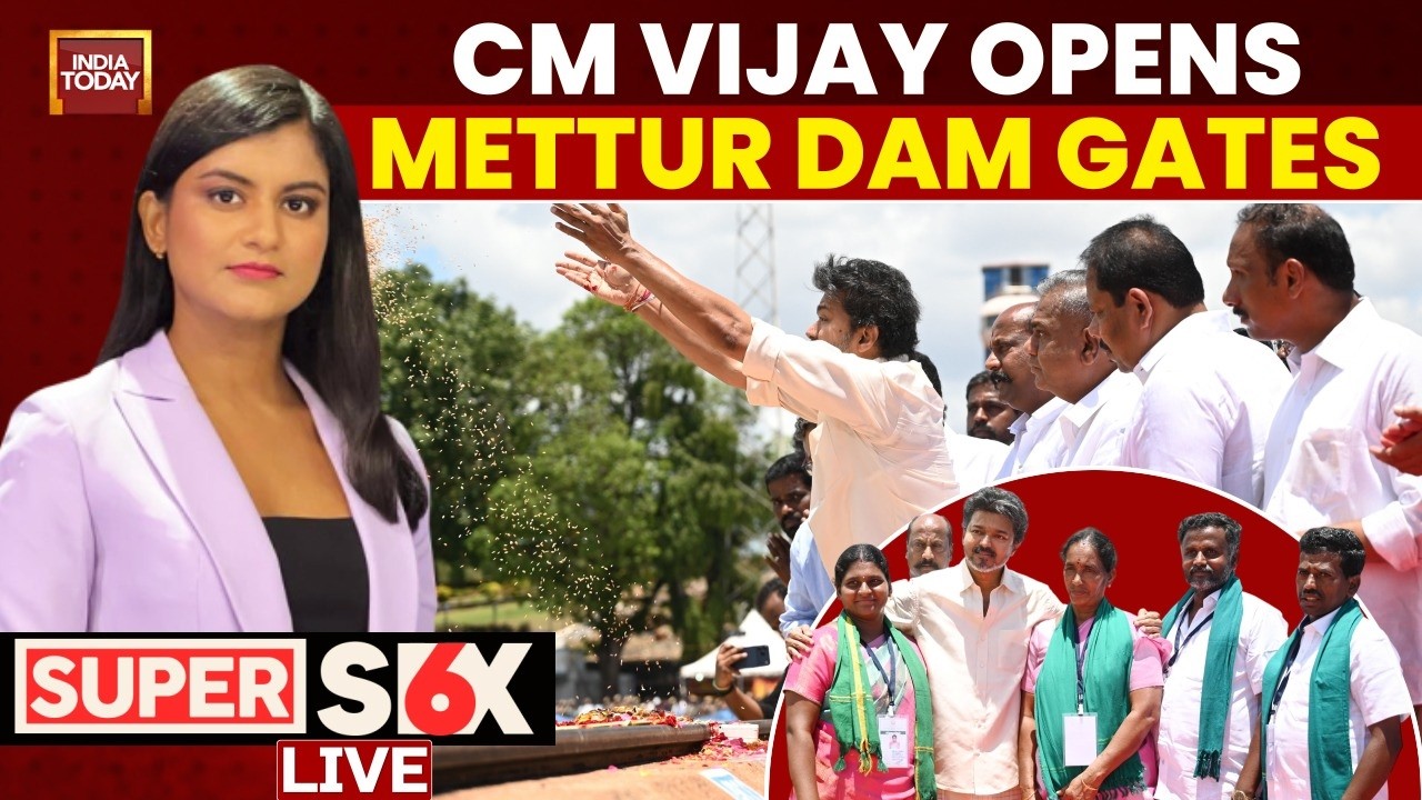 LIVE: Tamil Nadu CM Vijay Opens Mettur Dam Gates | Will It Be Enough For Farmers? | Cauvery Dispute