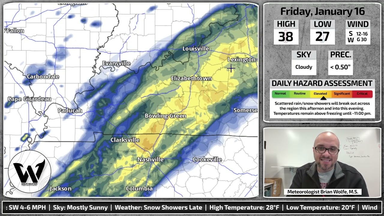 January 16 Forecast Afternoon - Southern Indiana & Northern Kentucky