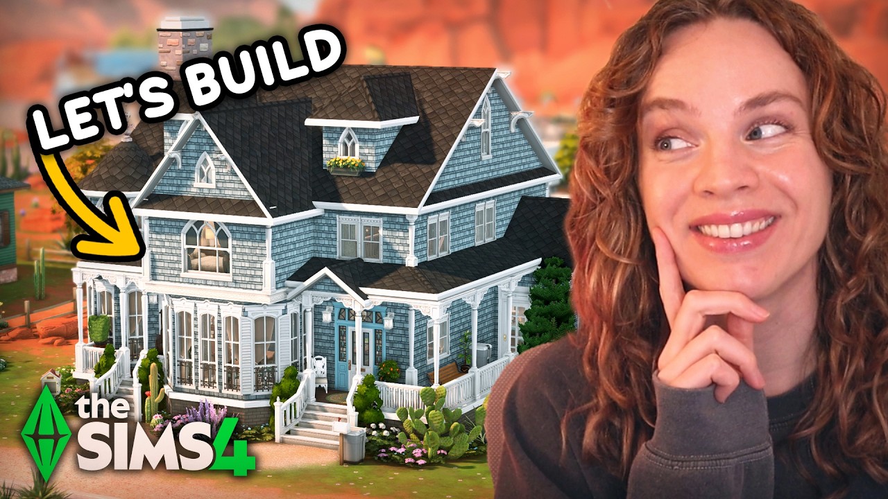 I built an entire Victorian home inspired by the STAIRCASE UPDATE in The Sims 4