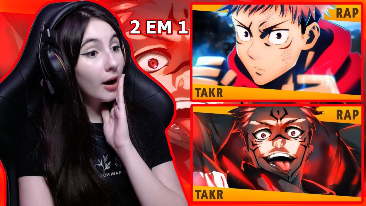 REACT Rap do Sukuna e Rap do Yuji Itadori (Jujutsu Kaisen) TAKERU