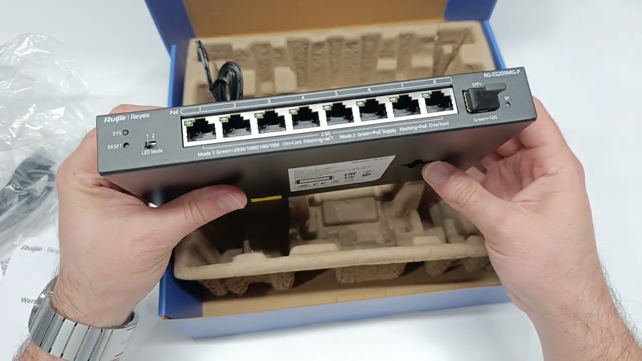 RG-ES209MG-P 8 Port 2.5G Bulut Yönetilen PoE 10G Uplink