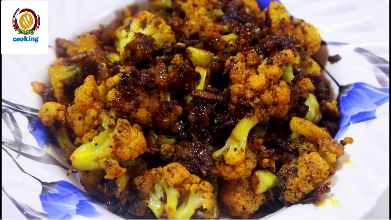 cauliflower pepper fry/roasted cauliflower/cauliflower fry/cauliflower recipes