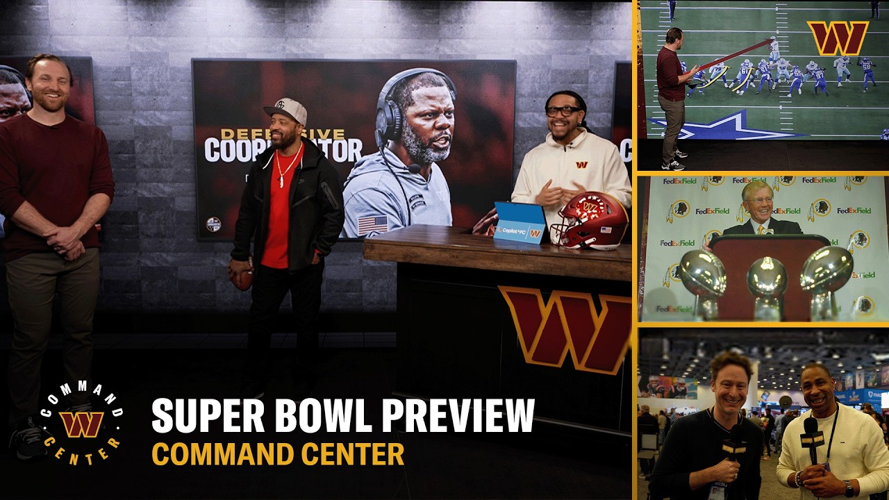 Daronte Jones Breakdown + Star at Pick #7? + Super Bowl Preview | Command Center | Washington | NFL