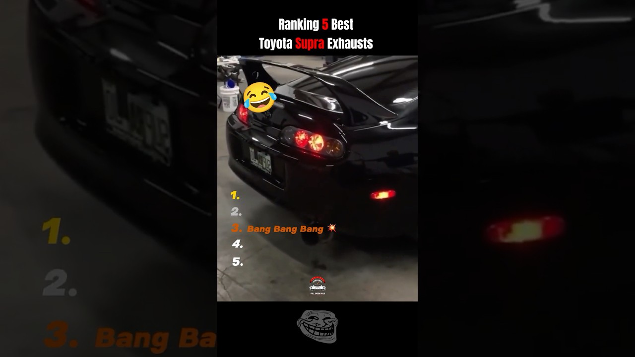 Ranking 5 Best Toyota Supra Exhausts 🔥 🚀
