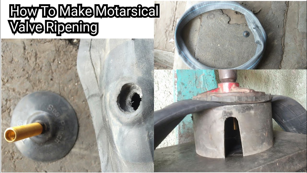 Motorcycle..Tube  Air Valve Vulcanizing Ripening complete video..jk Tyre service.