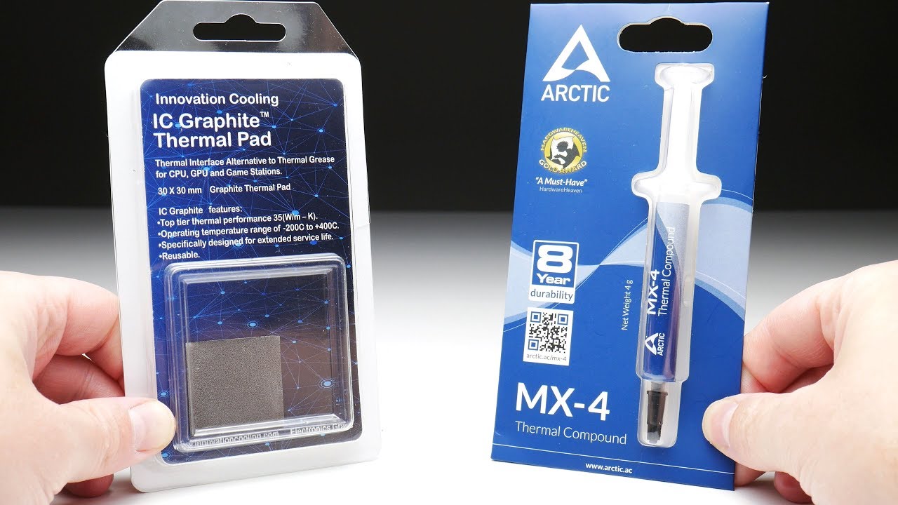Innovation Cooling Graphite Thermal Pad vs Arctic MX-4 Thermal Paste