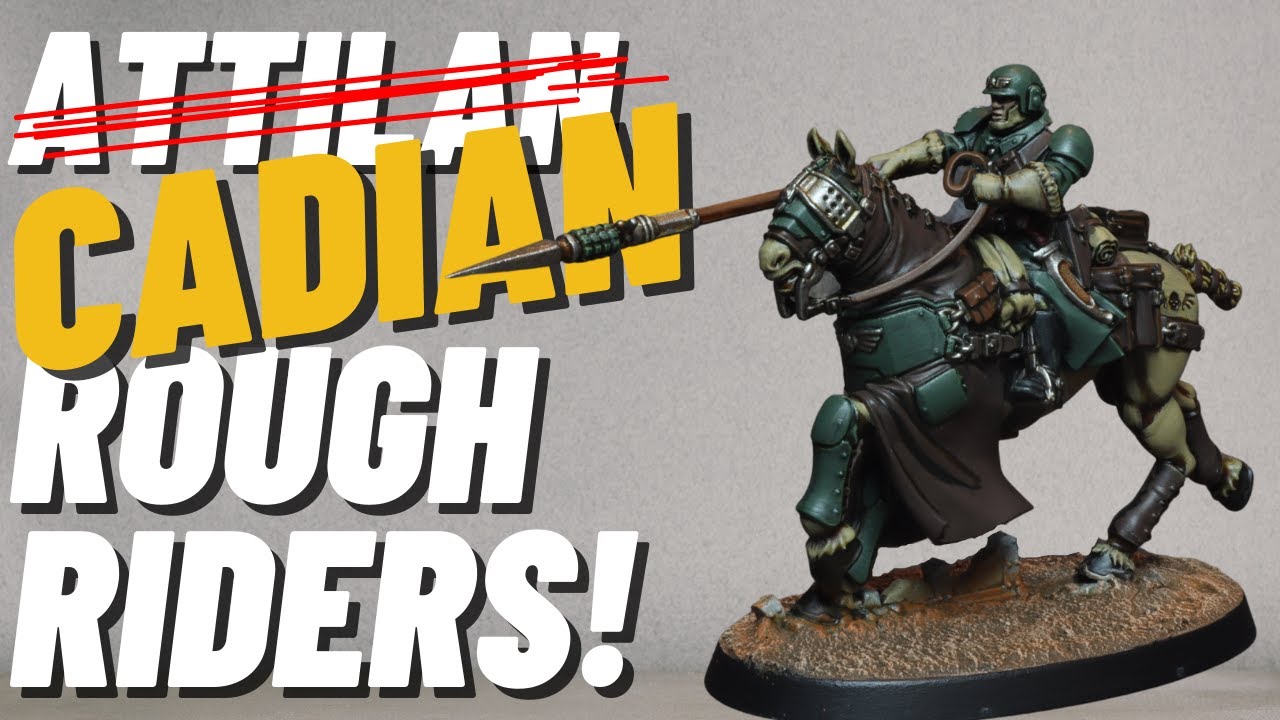 Paint Attilan Rough Riders...but for Cadians! Astra Militarum Cavalry Unit Tutorial! Warhammer 40k