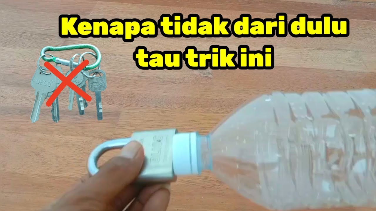 Cara membuka gembok tanpa kunci ||bobol gembok tanpa merusak