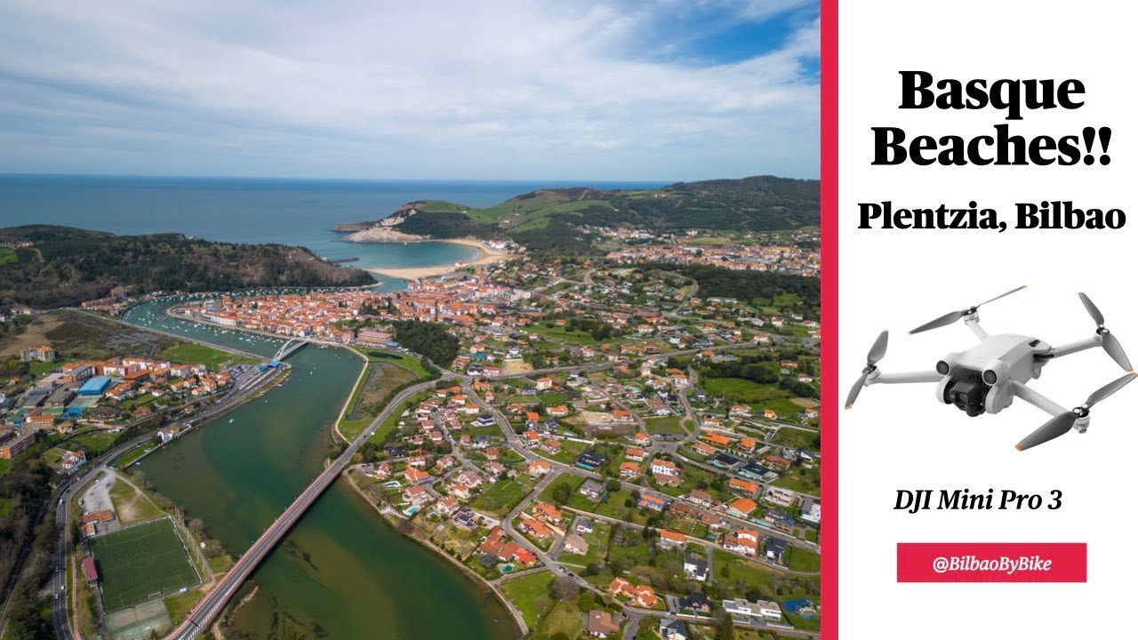 Flying Over Plentzia and Gorliz Drone 4k