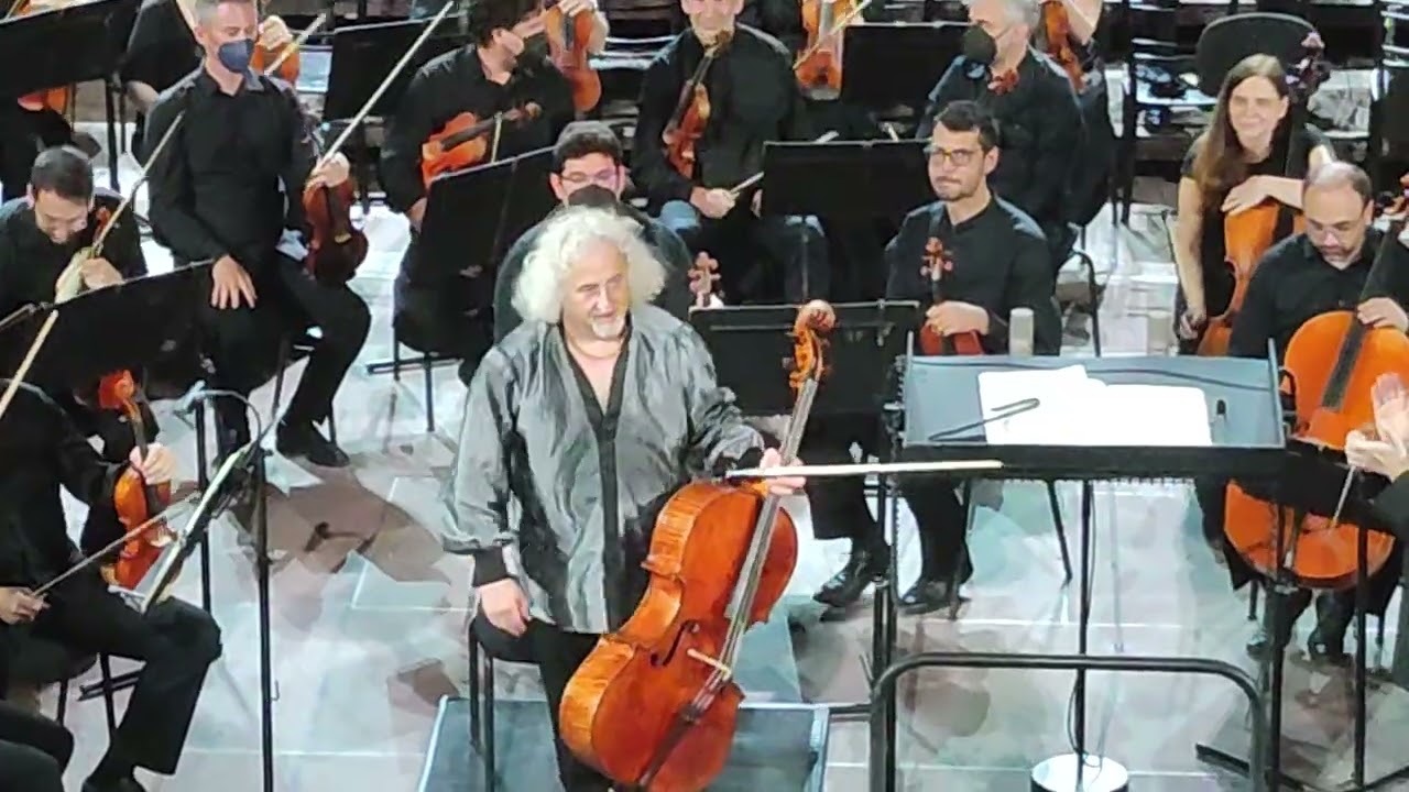 Mischa Maisky At Herodus Atticus Odeon, Standing Ovation for Dvorak Cello Concerto, 2.7.21