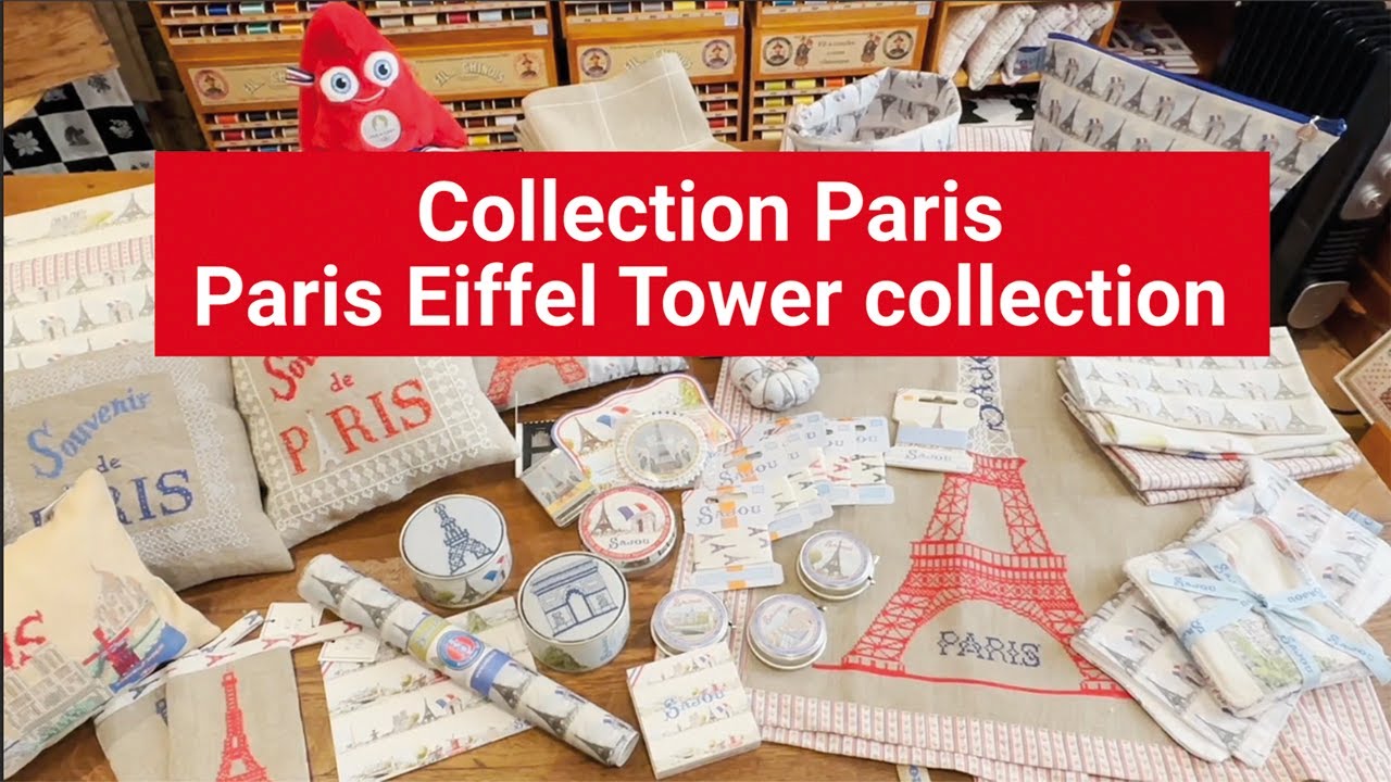 Collection broderie et mercerie Paris - Eiffel Tower embroidery and sewing notion Collection