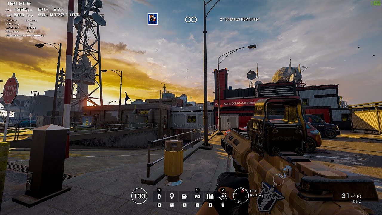 Rainbow 6 Siege FRAMERATE TEST 1080p | RTX 2070 SUPER OC | i7 9700K @ 5.0 GHz